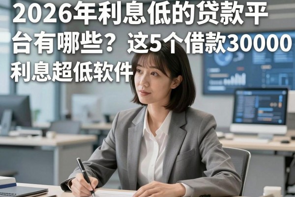 2026年利息低的贷款平台有哪些?这5个借款30000利息超低软件限时攻略来了