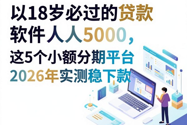 18岁必过的贷款软件人人5000,这5个小额分期平台2026年实测稳下款