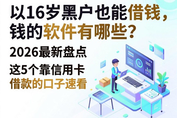 16岁黑户也能借钱的软件有哪些?2026最新盘点:这5个靠信用卡借款的口子速看