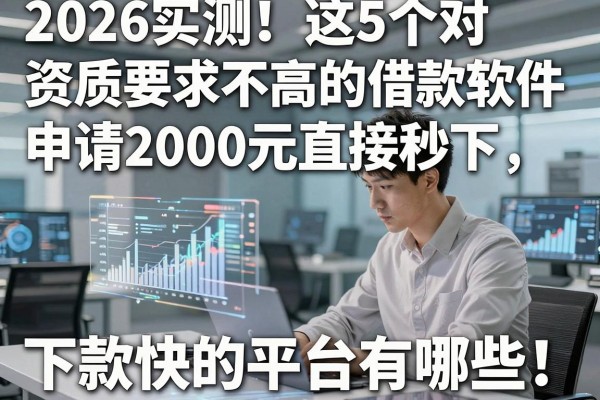 2026实测!这5个对资质要求不高的借款软件,申请2000元直接秒下,下款快的平台有哪些?