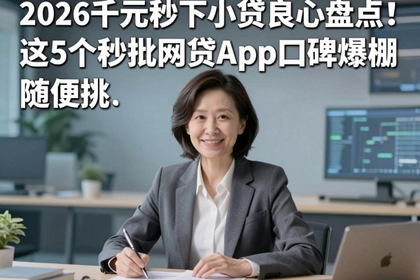 2026千元秒下小贷良心盘点！这5个秒批网贷App口碑爆棚，随便挑！