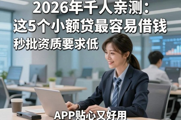2026年千人亲测:这5个小额贷最容易借钱,秒批资质要求低,APP贴心又好用