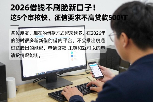 2026借钱不刷脸新口子！这5个审核快、征信要求不高，贷款5000稳下