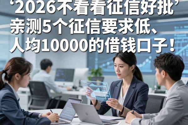 2026不看征信好批的贷款平台!亲测5个征信要求低、人均10000的借钱口子
