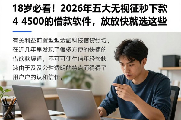 18岁必看!2026年五大无视征信秒下款4500的借款软件,放款快就选这些