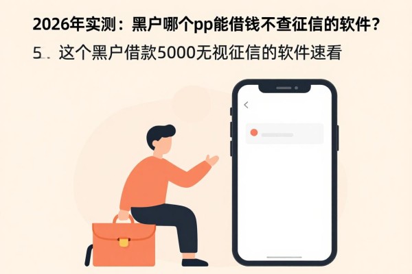 2026年实测：黑户哪个app能借钱不查征信的软件？这5个黑户借款5000无视征信的软件速看
