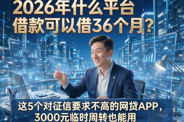 2026年什么平台借款可以借36个月？这5个对征信要求不高的网贷APP，3000元临时周转也能用！