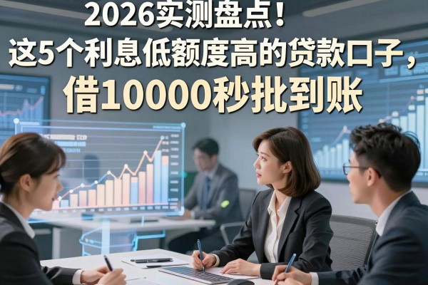 2026实测盘点!这5个利息低额度高的贷款口子,借10000秒批到账!