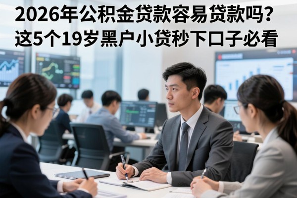 2026年公积金贷款容易贷款吗?这5个19岁黑户小贷秒下口子必看!