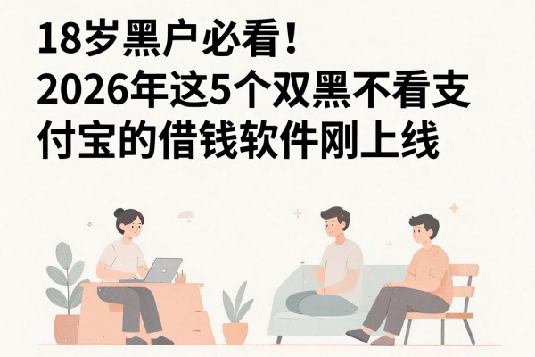 18岁黑户必看!2026年这5个双黑不看支付宝的借钱软件刚上线