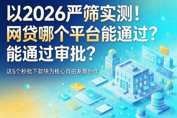 2026严筛实测！网贷哪个平台能通过审批？这5个秒批下款快