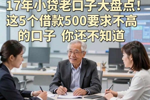17年小贷老口子大盘点!这5个借款500要求不高的口子你还不知道?