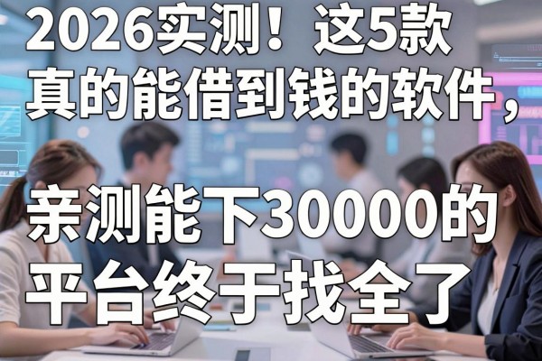 2026实测！这5款真的能借到钱的软件，亲测能下30000的平台终于找全了