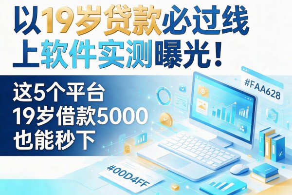 19岁贷款必过线上软件实测曝光！这5个平台19岁借款5000也能秒下