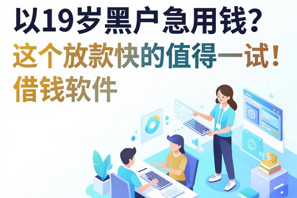 19岁黑户急用钱？这5个放款快的借钱软件值得一试！