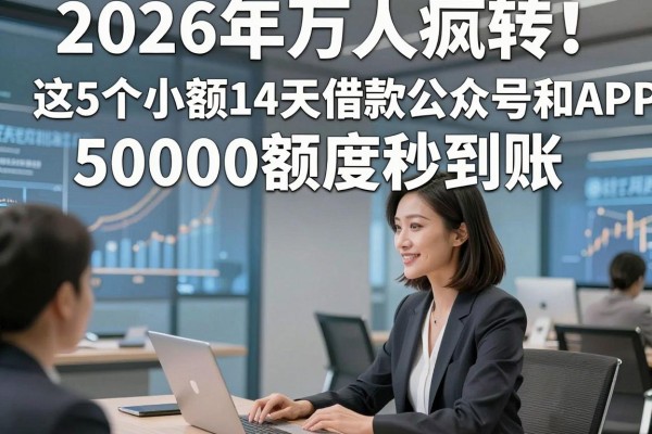 2026年万人疯转!这5个小额14天借款公众号和APP,50000额度秒到账