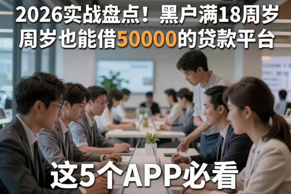 2026实战盘点！黑户满18周岁也能借50000的贷款平台，这5个APP必看