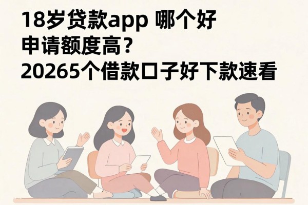 18岁贷款app哪个好申请额度高?2026这5个借款口子好下款速看