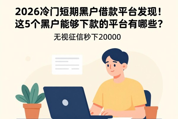 2026冷门短期黑户借款平台发现！这5个黑户能够下款的平台有哪些？无视征信秒下20000