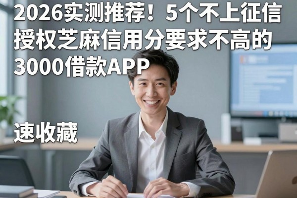 2026实测推荐!5个不上征信、授权芝麻信用分要求不高的3000借款APP,速收藏