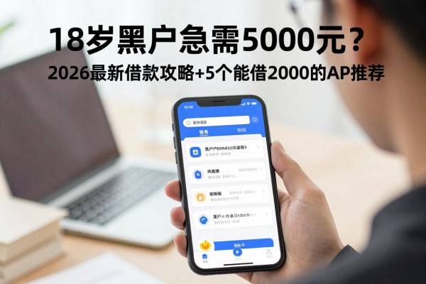 18岁黑户急需5000元?2026最新借款攻略+5个能借2000的APP推荐