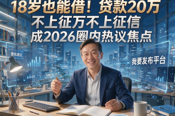 18岁也能借！贷款20万不上征信成2026圈内热议焦点