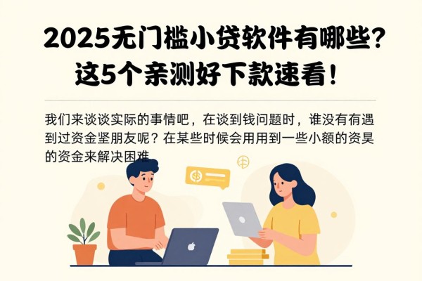 2025无门槛小贷软件有哪些？这5个亲测好下款速看！