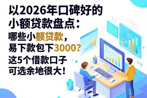 2026年口碑好的小额贷款盘点:哪些小额贷款易下款包下3000?这5个借款口子可选余地很大!