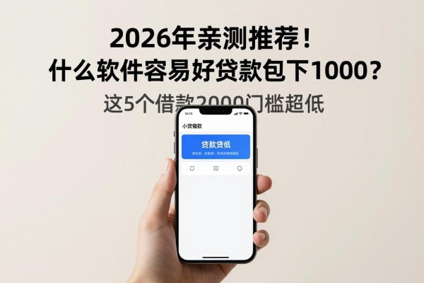 2026年亲测推荐！什么软件容易好贷款包下1000？这5个借款2000门槛超低