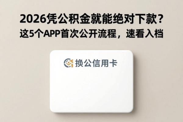 2026凭公积金就能绝对下款?这5个APP首次公开流程,速看入档
