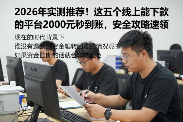 2026年实测推荐!这五个线上能下款的平台2000元秒到账,安全攻略速领