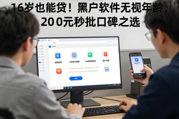 16岁也能贷!黑户软件无视年龄,2000元秒批口碑之选