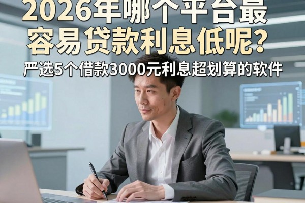2026年哪个平台最容易贷款利息低呢?严选5个借款3000元利息超划算的软件!