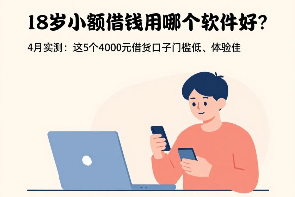 18岁小额借钱用哪个软件好？4月实测：这5个4000元借款口子门槛低、体验佳