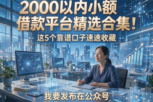 2000以内小额借款平台精选合集！这5个靠谱口子速速收藏