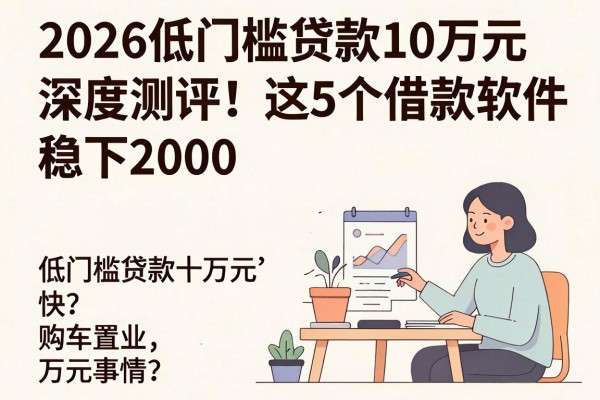 2026低门槛贷款10万元深度测评!这5个借款软件稳下2000