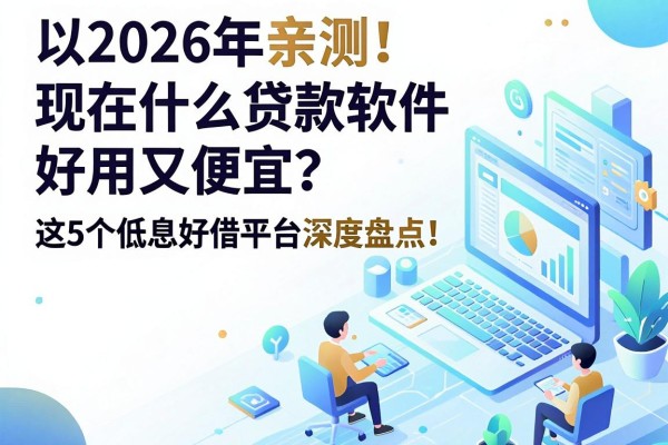 2026年亲测!现在什么贷款软件好用又便宜?这5个低息好借平台深度盘点!