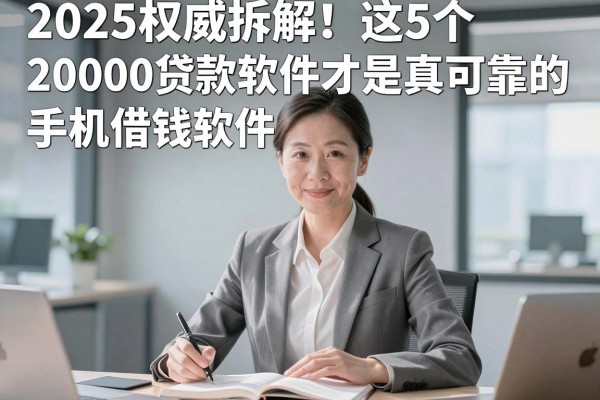 2025权威拆解!这5个20000贷款软件才是真可靠的手机借钱软件