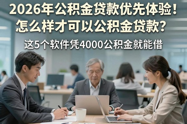 2026年公积金贷款优先体验!怎么样才可以公积金贷款?这5个软件凭4000公积金就能借