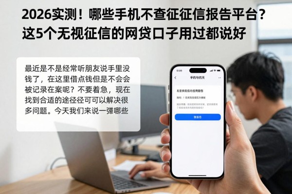 2026实测!哪些手机借钱不查征信报告的平台?这5个无视征信的网贷口子用过都说好