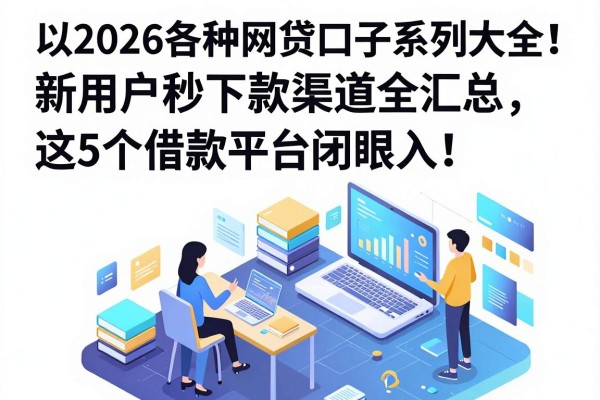 2026各种网贷口子系列大全!新用户秒下款渠道全汇总,这5个借款平台闭眼入!