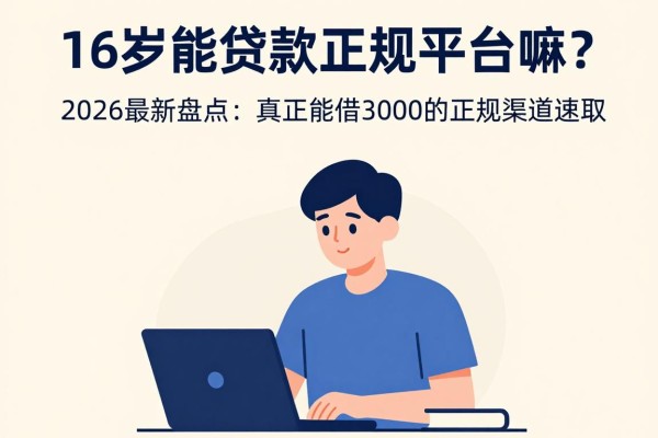 16岁能贷款正规平台嘛？2026最新盘点：真正能借3000的正规渠道速取