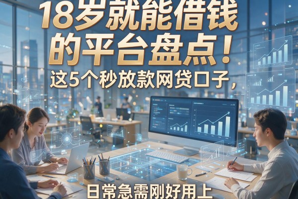 18岁就能借钱的平台盘点！这5个秒放款网贷口子，日常急需刚好用上
