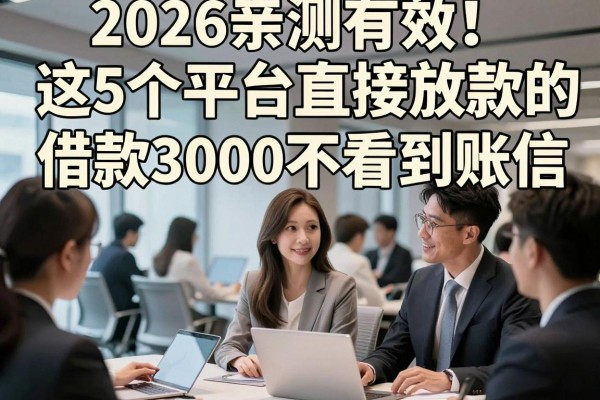 2026亲测有效!这5个平台直接放款的app不看征信,借款3000秒到账