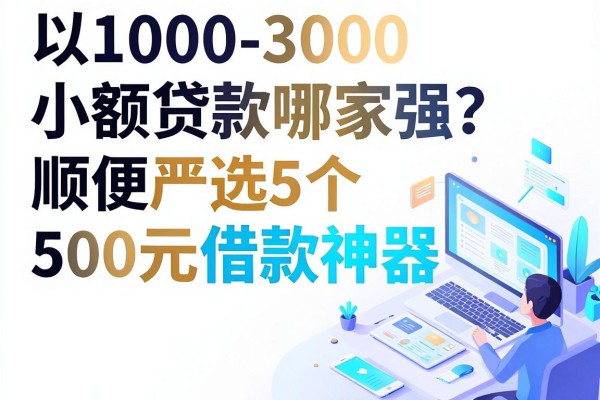 1000-3000小额贷款哪家强?顺便严选5个500元借款神器