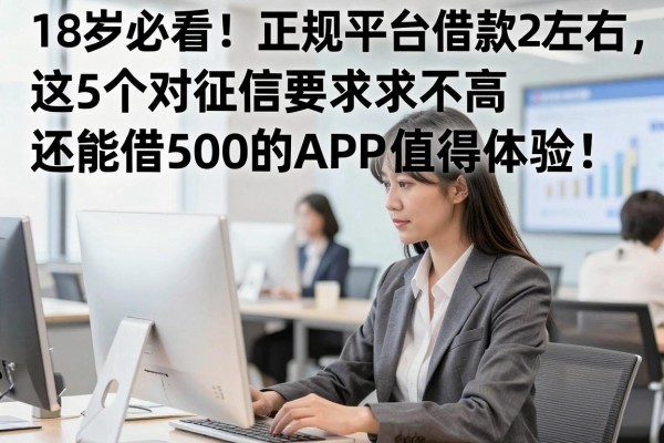 18岁必看!正规平台借款2000左右,这5个对征信要求不高还能借500的APP值得体验