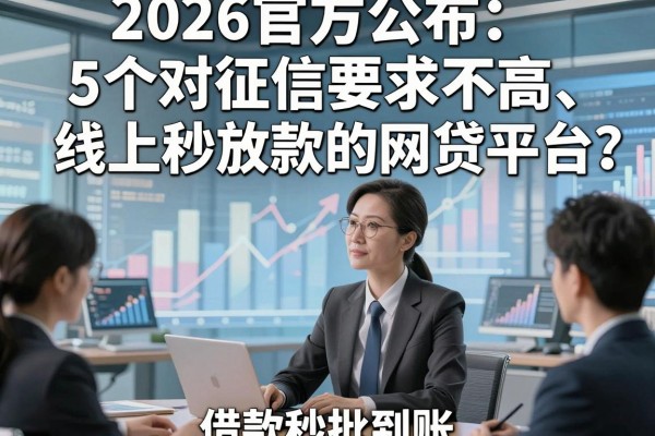 2026官方公布:5个对征信要求不高、线上秒放款的网贷平台,借款秒批到账