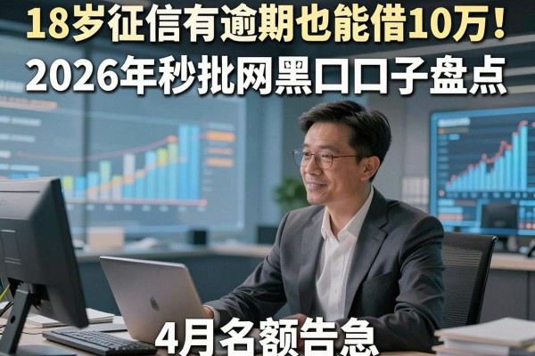 18岁征信有逾期也能借10万!2026年秒批网黑口子盘点,4月名额告急