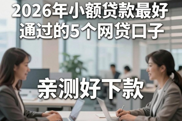 2026年小额贷款最好通过的5个网贷口子，亲测好下款！