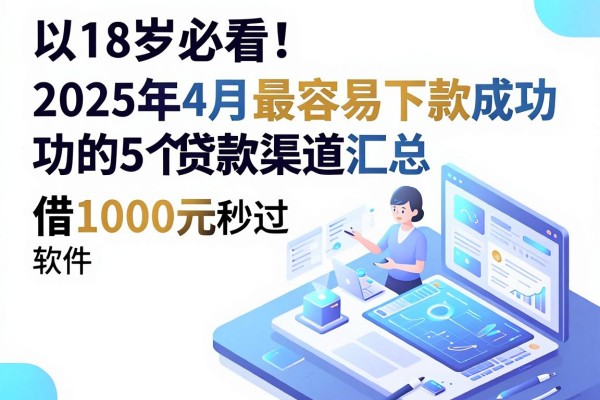 18岁必看!2025年4月最容易下款成功的5个贷款渠道汇总,借1000元秒过软件权威整理